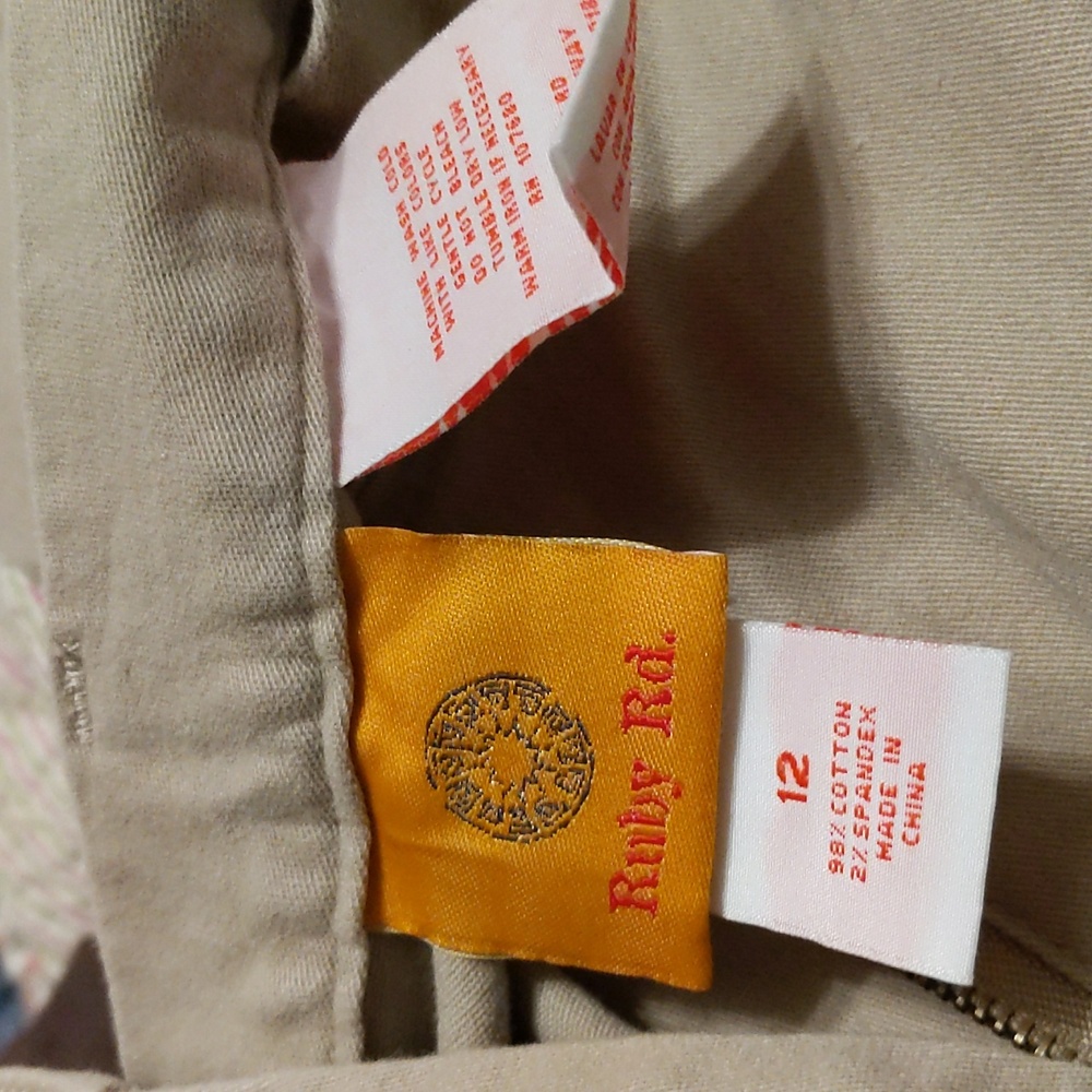 Ruby Red khakis size 12 - Picture 2 of 6
